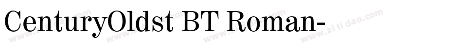 CenturyOldst BT Roman字体转换
